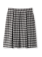 タックギンガムチェックスカート/ブラック(219)