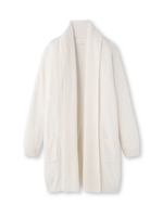 ノーボタンロング丈ニットカーディガン/キャメル(041)