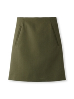 ミリタリーサージスカート/カーキ(027)