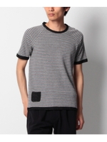 リバーシブルボーダーTシャツ/ネイビー(393)