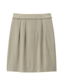 [L]リップルタックスカート/ベージュ系(043)