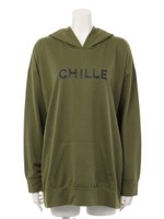 【chille anap】CHILLEロゴフードチュニック/KHA