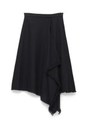 イレギュラーヘムラインスカート/BLK