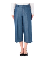 クロップドデニムパンツ/ブルー(092)