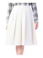 グログランタックプリーツスカート/アイボリー(004)