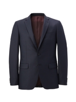 シャイニーヘリンボンドレスジャケット/ブルー系(094)