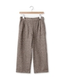 ツィードニットパンツ/ベージュ系(054)