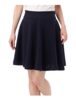 ニットソーサーキュラースカート/ブラック(019)