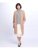 ハイバルキーニットカーディガン/グレー(012)