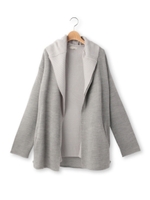 フーデッドジレ+ラペルドカーディガンセット/ベージュ(052)