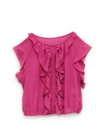 ノースリーブフリルブラウス/NVY