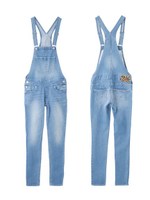 STAR POCKET SKINNY SALOPETTE/ライトインディゴ