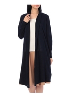 Z of zampa Organic ロングトッパーニットカーディガン/ネイビー(093)