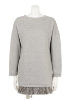 【ANAP】フリンジサイドスリットチュニック/ブラック(027)