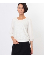 ジオメトリックレースプルオーバー/ネイビー(093)