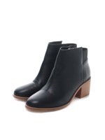 バッグゴムショートブーツ/BLK