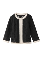 フラワーレースカーディガン/ブラック(019)