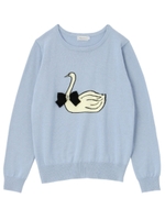 リボンスワンニット/ライトグレー(011)