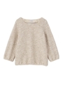 リボン付きモヘヤ混起毛カットソー/ライトベージュ(151)