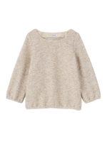 リボン付きモヘヤ混起毛カットソー/ライトベージュ(151)