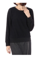 レース切り替えニットソー/ブラック(019)