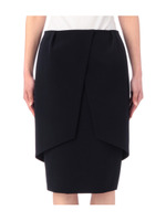 レイヤード風ミモレ丈スカート/ネイビー(093)