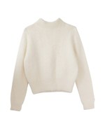 back open highneck knit/babypink