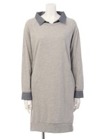 【ANAP】ドッキング裏毛ワンピース/KHA