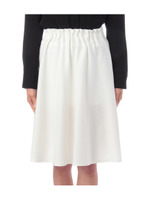 カットデニムフレアスカート/ホワイト(002)