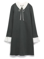 カラー付きシンプルワンピース/KKI
