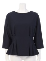 ジョーゼットタックTOPS/ネイビー