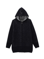 フード付きホイップカーディガンニット/ネイビー(493)