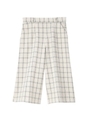 2重チェックハーフパンツ/アイボリー(204)