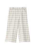 2重チェックハーフパンツ/アイボリー(204)