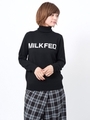 INTARSIA TURTLENECK SWEATER/BLACK