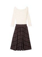 ＰＪ／スタイルアップミドルドレス/チェック