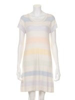 moco moco’スムーズィー’6ボーダードレス/RAINBOW