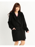 【Tralala】シャギーコクーンコート/ブラック