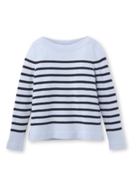 【VERY12月号掲載】ボートネックボーダーニット/アイボリー(304)