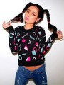 【ANAP】80`s柄ニットトップス/WH