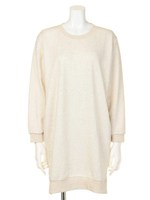 【LATINA】スウェットチュニックTOP/WH