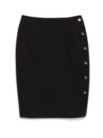 サイドボタンタイトスカート/PPL