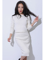 ポップコーンニットTOP/PINK