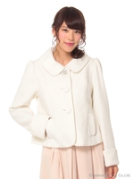 2WAYショートコート/シロ