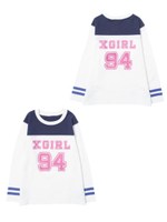L/S FOOTBALL TEE(4T〜7T)/アッシュ
