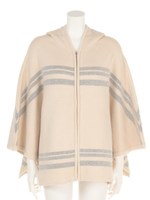 【BIJ】 マルチボーダーポンチョKT/ブラック