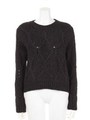 【GREED】ＢＩＧ　ＣＡＢＬＥ　ＫＮＩＴ　Ｃｒｅｗ　ｎｅｃｋ/CHARCOAL