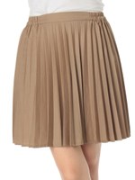 【宮崎あおいさんCM着用商品】すきな丈プリーツスカート ミニ/Light Gray Mixture