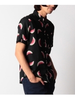 スイカプリントシャツ/ブラック(619)