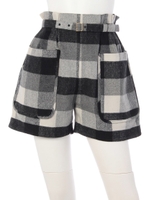 ビッグポケットキュロットパンツ/NAVY